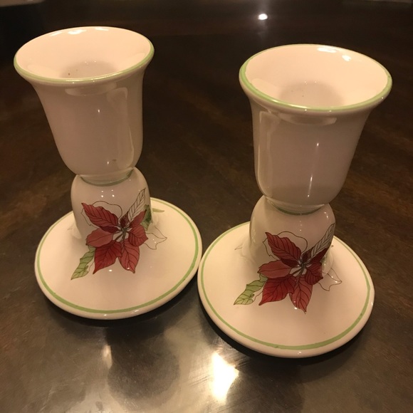 Block Bernarda candlesticks and 4 napkin rings - Picture 4 of 8